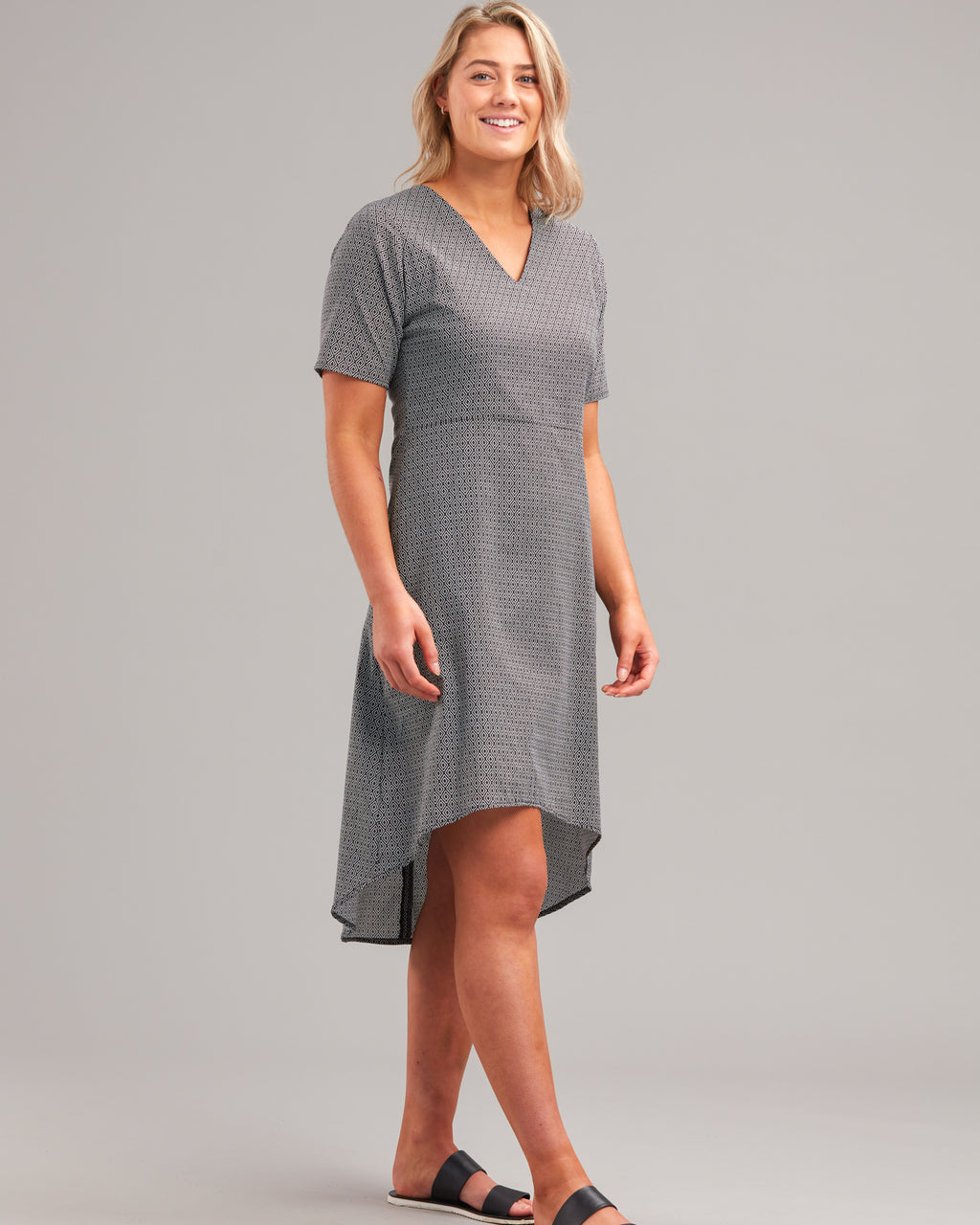 Cotton high low on sale dress