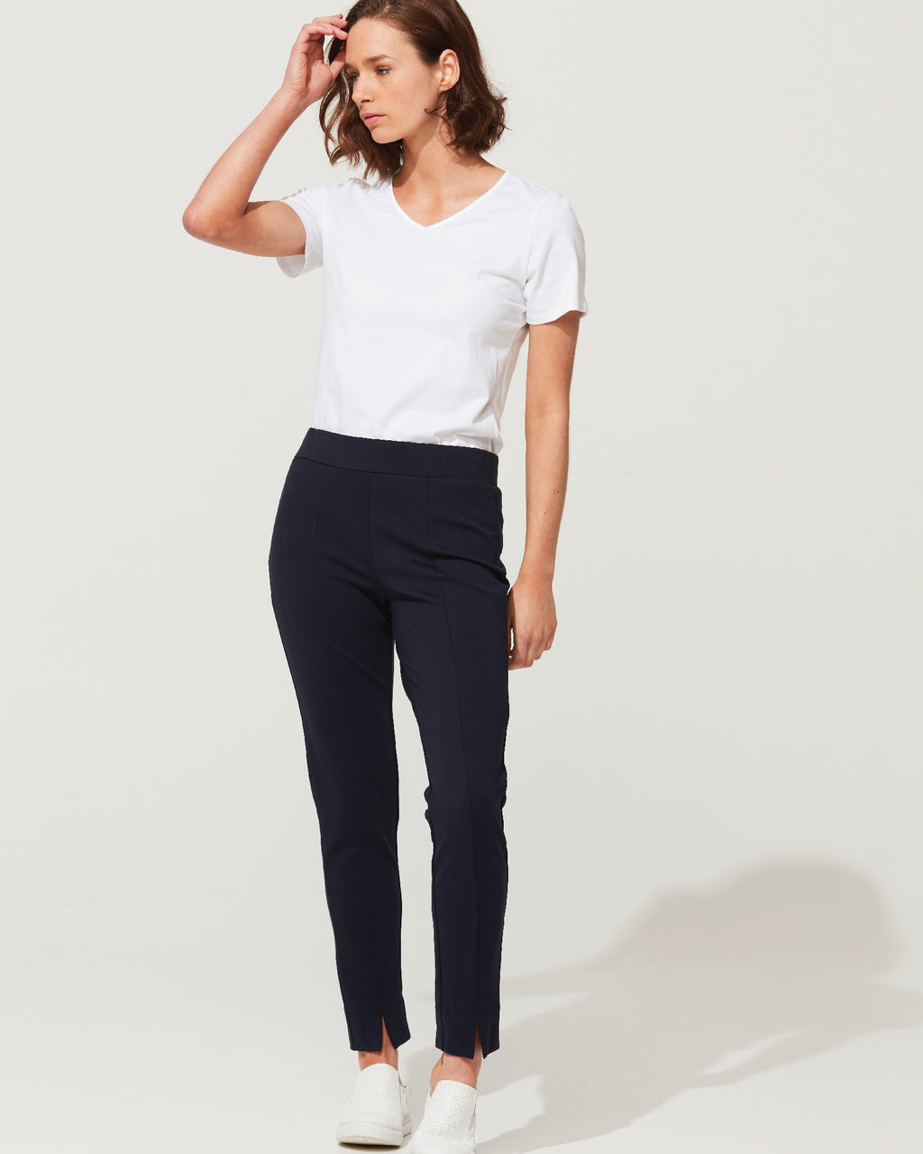 BODEN Women's Sorrento Ankle Skimmer Pants Navy – Walk Into Fashion